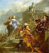 Nicolaes Pietersz. Berchem A Gallant Company on a Quayside painting
